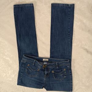 SO Wear It Declare It Jeans Womens 11 Junior Denim Straight Leg Cut Lowrise